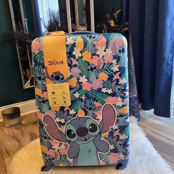 Bioworld Handbags - Lilo & Stich 1-Piece Hardside Spinner Luggage 28inch New